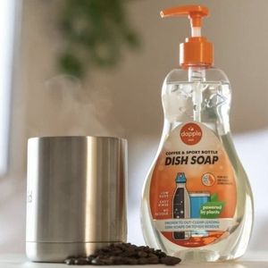 Dapple Coffee & Sport Bottle Dish Soap, Powered By Plants, 16.9 FL Oz.